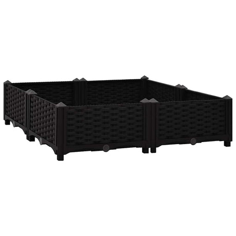 Vidaxl plantenbak verhoogd 80x80x23 cm polypropyleen