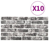 Vidaxl 11 St Wall Panels 3D Dark Grey Brick EPS