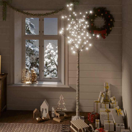 Vidaxl kerstboom wilg met 200 koudwitte led's binnen en buiten 1,8 m