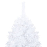 VidaXL Kunstkerstboom met verlichting en kerstballen 150 cm PVC wit