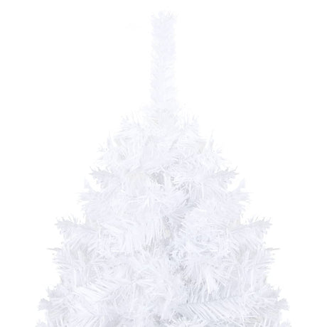 VidaXL Kunstkerstboom met verlichting en kerstballen 240 cm wit