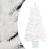 VidaXL Kunstkerstboom met verlichting en kerstballen 90 cm wit