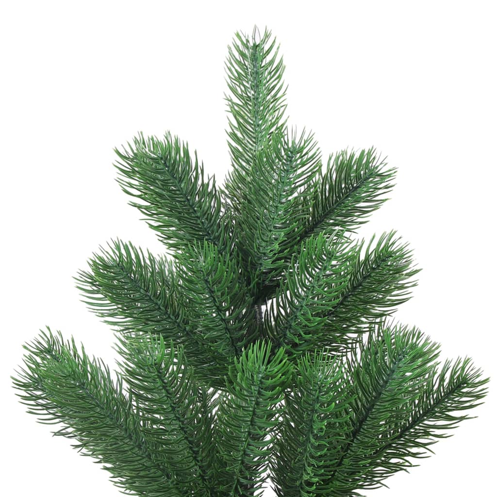 VidaXL Kunstkerstboom Nordmann met LED's en kerstballen 120 cm groen