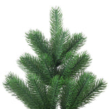 VidaXL Kunstkerstboom Nordmann met LED's en kerstballen 210 cm groen