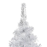 VidaXL Kunstkerstboom met verlichting en kerstballen 180 cm PET zilver
