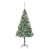 VidaXL Kunstkerstboom met verlichting kerstballen dennenappels 180 cm