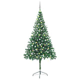 VidaXL Kunstkerstboom met verlichting en kerstballen 910 takken 210 cm