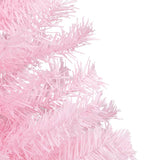 VidaXL Kunstkerstboom met verlichting en kerstballen 240 cm PVC roze