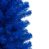 VidaXL Kunstkerstboom met verlichting en kerstballen 150 cm PVC blauw