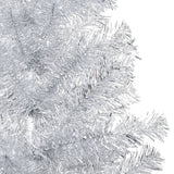 VidaXL Kunstkerstboom met verlichting en kerstballen 240 cm PET zilver