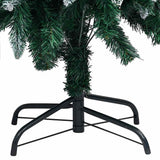 Vidaxl kunstkerstboom met led en kerstballen en dennenappels 210 cm