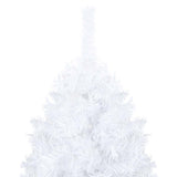 Vidaxl kunstkerstboom met verlichting en kerstballen 150 cm pvc wit
