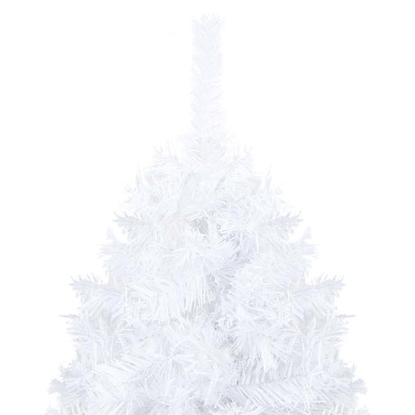 Vidaxl kunstkerstboom met verlichting en kerstballen 150 cm pvc wit