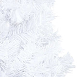 Vidaxl kunstkerstboom met verlichting en kerstballen 150 cm pvc wit