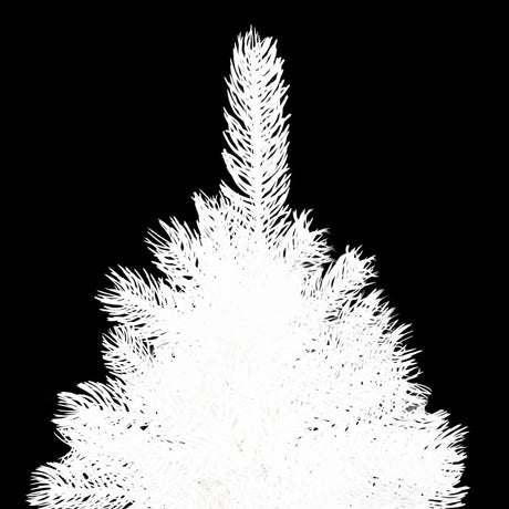 VidaXL Kunstkerstboom met verlichting en kerstballen 150 cm PVC wit
