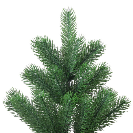VidaXL Kunstkerstboom Nordmann met LED's en kerstballen 180 cm groen