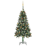 VidaXL Kunstkerstboom met verlichting en kerstballen 150 cm