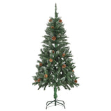 VidaXL Kunstkerstboom met verlichting kerstballen dennenappels 150 cm