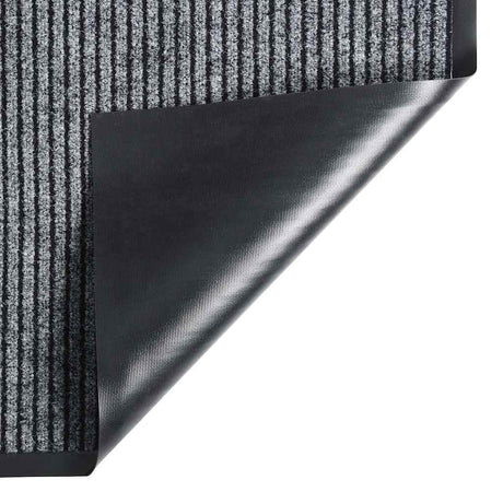 Vidaxl deurmat 60x80 cm gestreept grijs