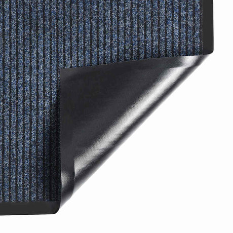 Vidaxl deurmat 80x120 cm gestreept blauw