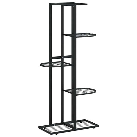 Vidaxl bloemenstandaard met 5 lagen 43x22x98 cm metaal zwart