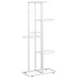 Vidaxl bloemenstandaard met 5 lagen 43x22x98 cm metaal wit
