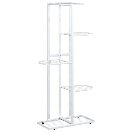 Vidaxl bloemenstandaard met 5 lagen 43x22x98 cm metaal wit