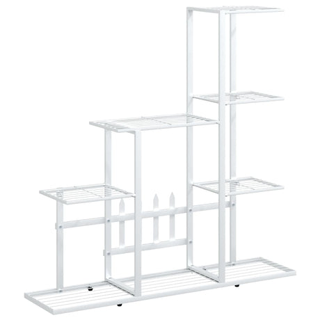 Vidaxl bloemenstandaard 94,5x25x88 cm metaal wit