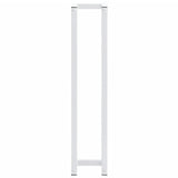 Rack per asciugamano Vidaxl 12.5x12.5x60 cm acciaio bianco