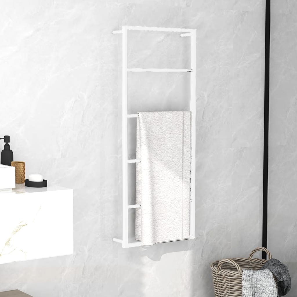 Vidaxl Towel rack 45x10x115 cm steel white