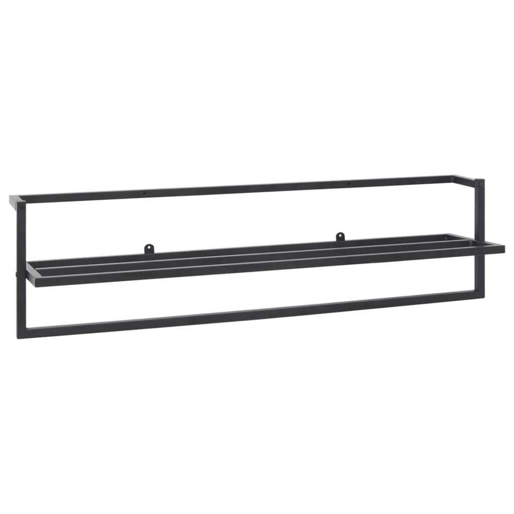 Vidaxl håndkle rack 95x25x22 cm jern svart