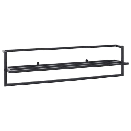 Vidaxl handdoekenrek 95x25x22 cm ijzer zwart