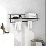 Vidaxl håndkle rack 95x25x22 cm jern svart