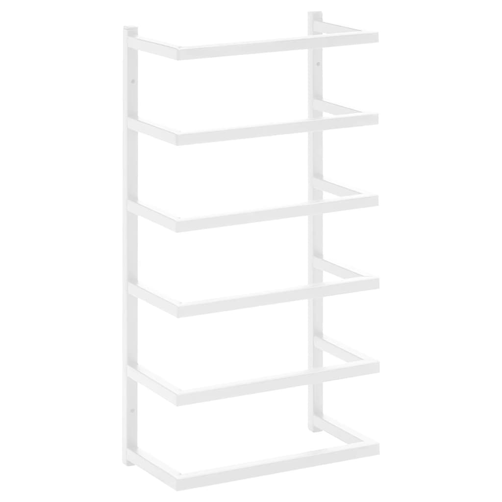 Bidaxl handduk rack 24x12x48 cm stålvit