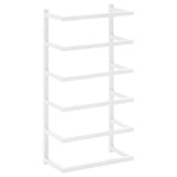 Rack per asciugamano Vidaxl 24x12x48 cm acciaio bianco