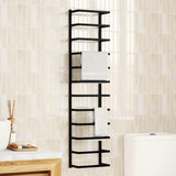 Vidaxl handdoekenrek 24x12x96 cm staal zwart