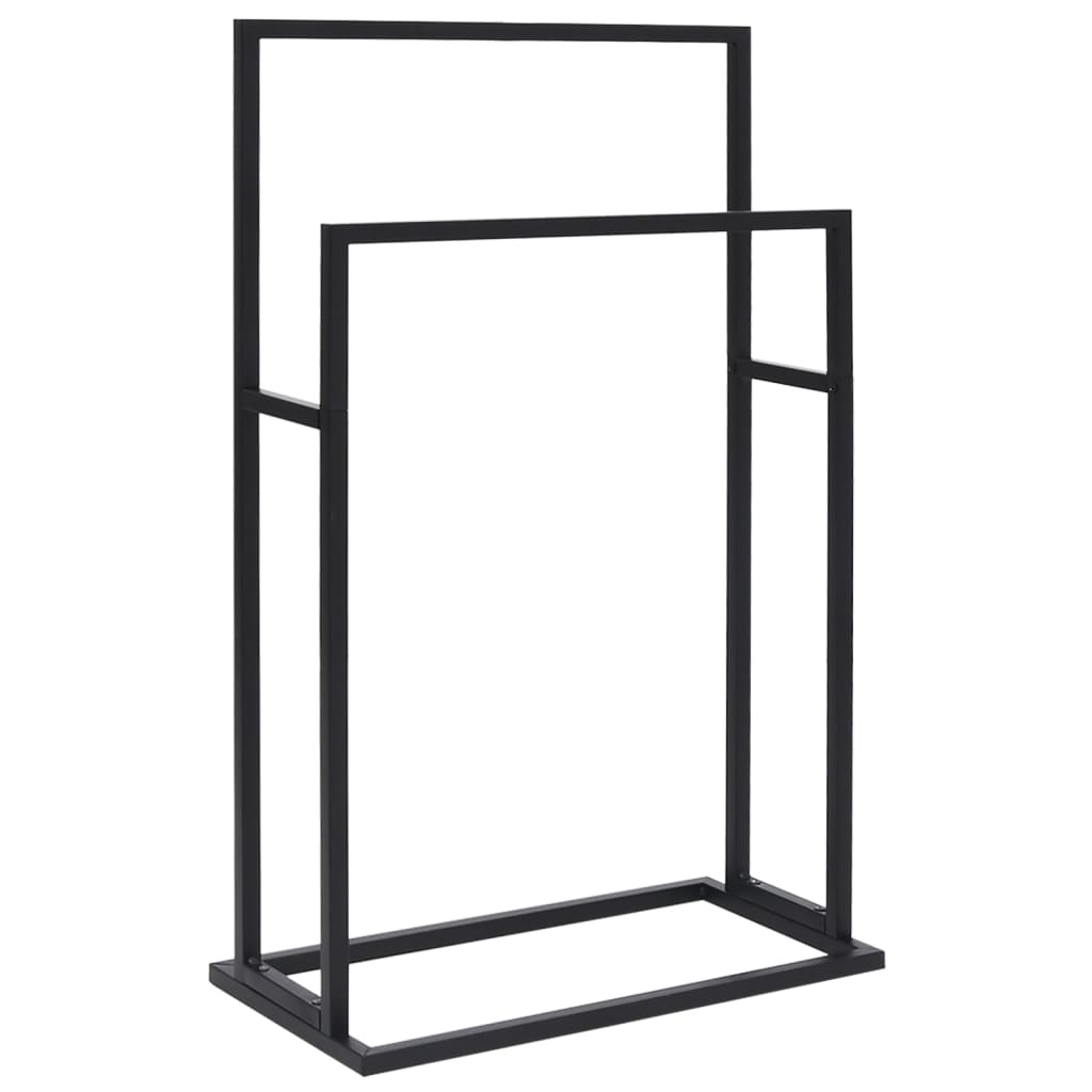 Vidaxl håndkle Rack frittliggende 48x24x78,5 cm jern svart