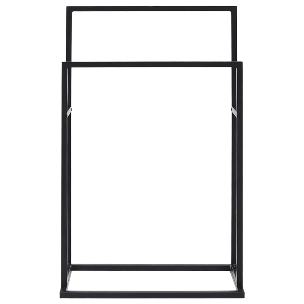 Vidaxl håndkle Rack frittliggende 48x24x78,5 cm jern svart