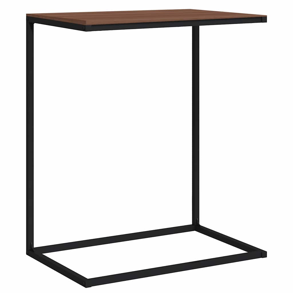 Vidaxl bijzettafel 55x35x66 cm bewerkt hout zwart
