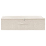 Vidaxl storage box 70x40x18 cm fabric cream -colored