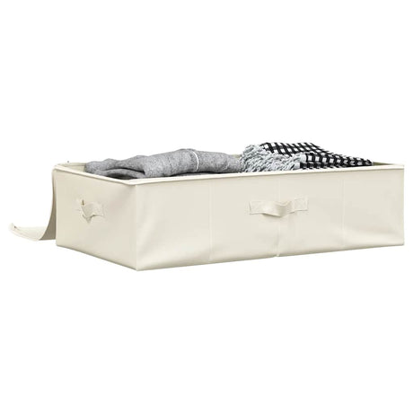 Vidaxl opbergbox 70x40x18 cm stof crèmekleurig