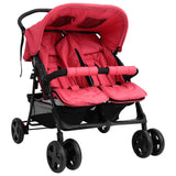 Vidaxl Twin Enfants en rouge en acier