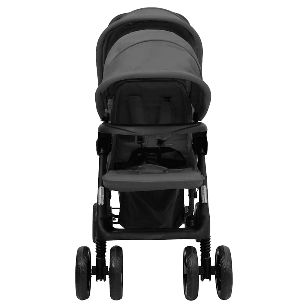 Vidaxl twin children Tandem Steel Dark gray