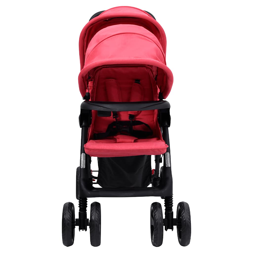 Vidaxl Twin Children Tandem Steel Red