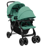 Vidaxl twin children Tandem Steel Green