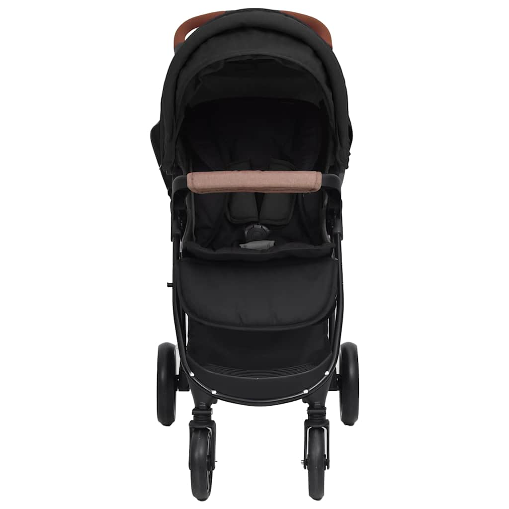 Vidaxl Pram 2-in-1 ocelový antracitový zbarvený