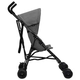 Vidaxl Kinderbuggy in acciaio grigio chiaro e nero