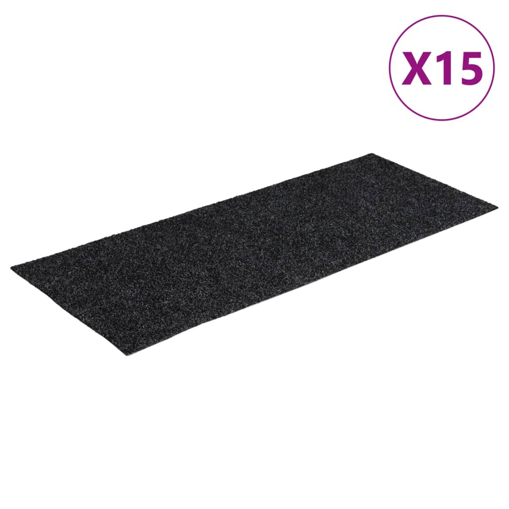 VidaXL 15 studds Self -adhesive rectangular 60x25 cm Gray