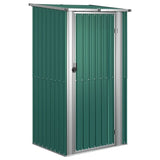 Vidaxl Garden Shed 118.5x97x209.5 cm de acero galvanizado verde