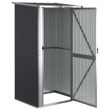 Vidaxl Garden Shed 118,5x97x209,5 cm Galvaniserad stålantracit